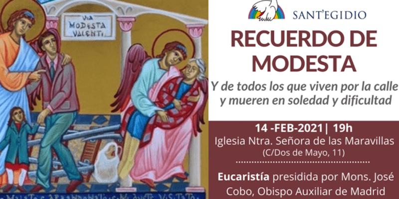 Monseñor José Cobo preside una Misa en recuerdo de Modesta y todas las personas que han fallecido en soledad
