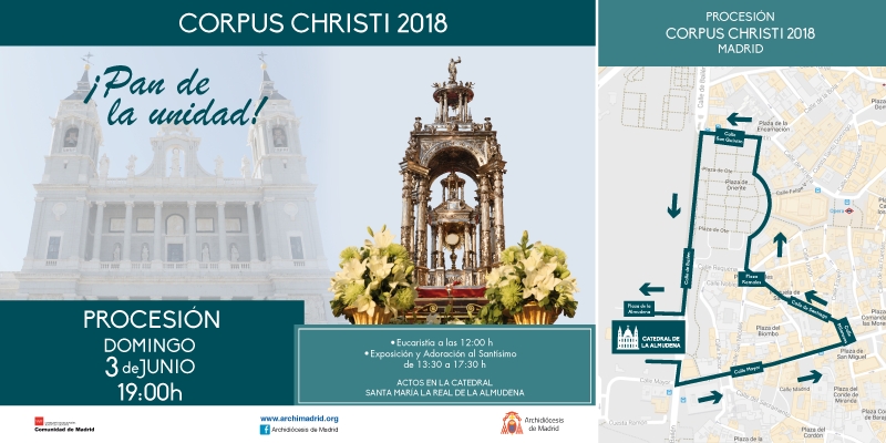 El Santísimo recorrerá las calles de Madrid el 3 de junio