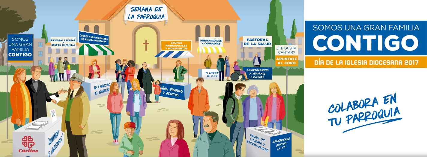 Somos una gran familia contigo, colabora en tu parroquia
