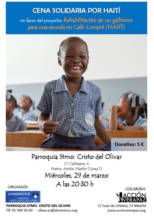 El Santísimo Cristo del Olivar acoge una cena solidaria por Haití