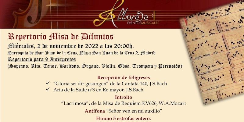 El Grupo Alborada anima en San Juan de la Cruz una Misa solemne en el día de todos los fieles difuntos