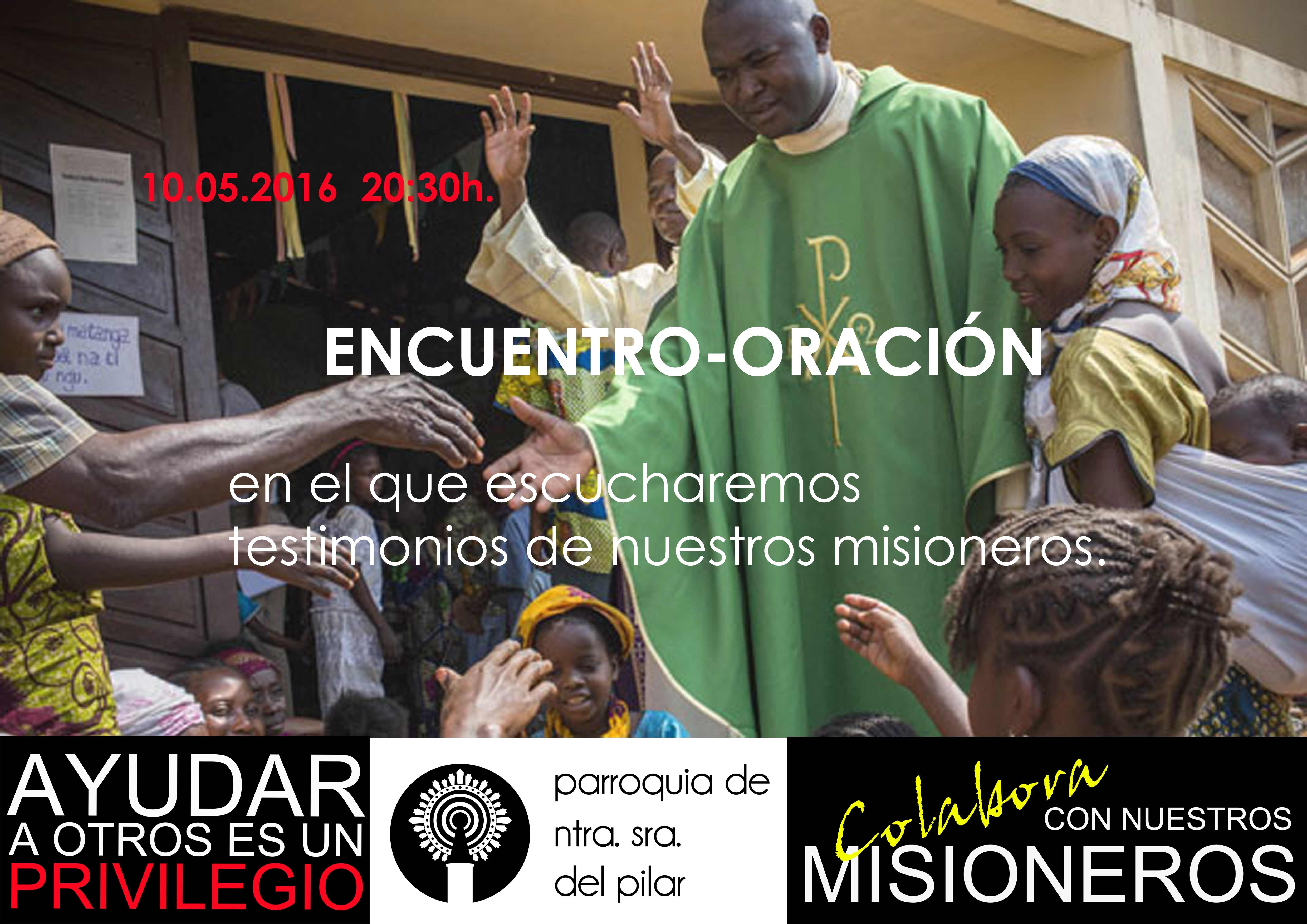 Encuentro-oración con misioneros en la parroquia del Pilar