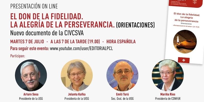 Fernando Prado modera la presentación virtual de 'El don de la fidelidad. La alegría de la perseverancia'