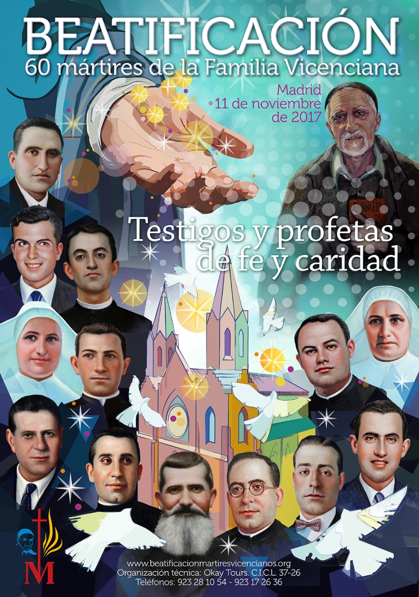 Radio María retransmite desde el Palacio de Vistalegre Arena la beatificación de 60 mártires de la Familia Vicenciana