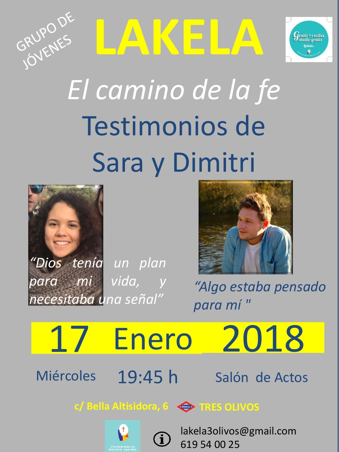 El grupo de jóvenes Lakela de Beata María Ana Mogas podrá escuchar testimonios de fe