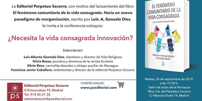 Nuestra Señora del Perpetuo Socorro acoge la presentación del libro 'El fenómeno comunitario de la vida consagrada'