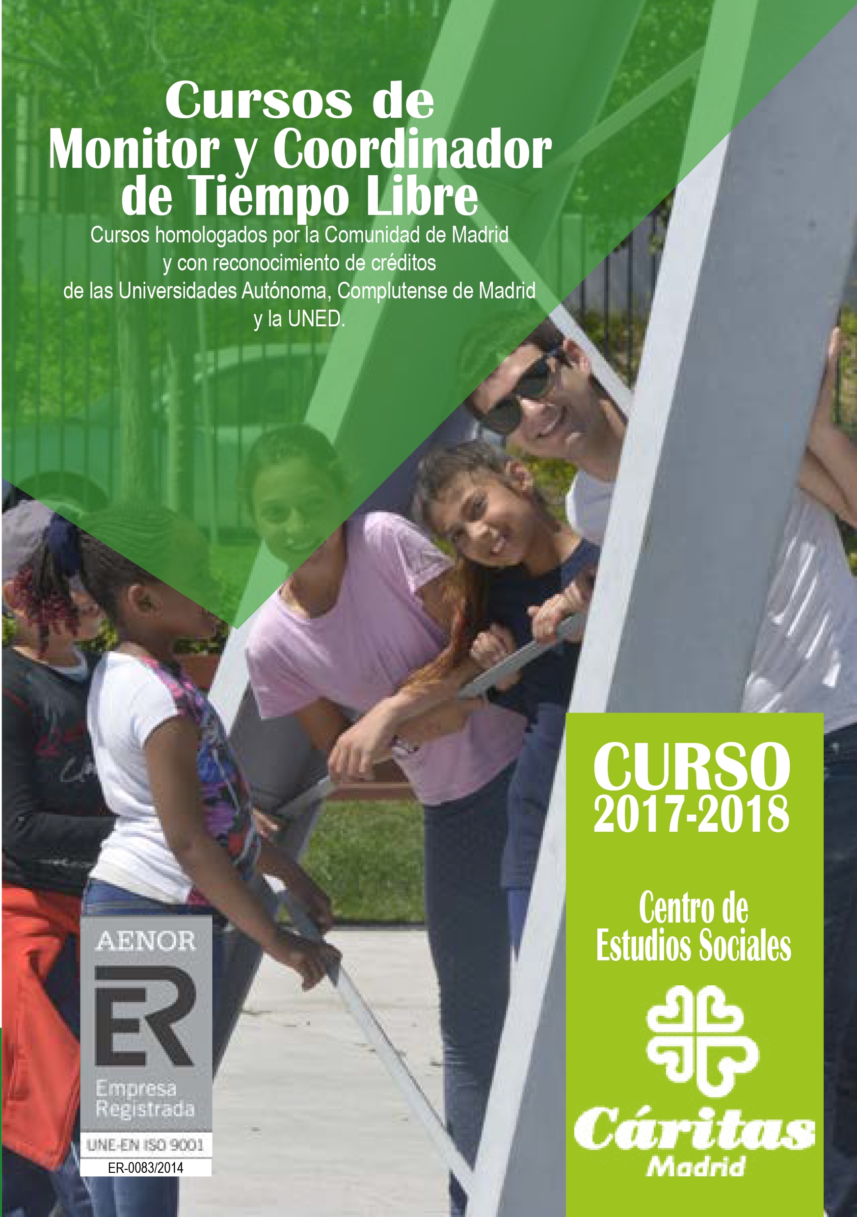 Abierto el plazo de inscripción para los cursos de Monitor y Coordinador de Tiempo Libre de Cáritas Madrid