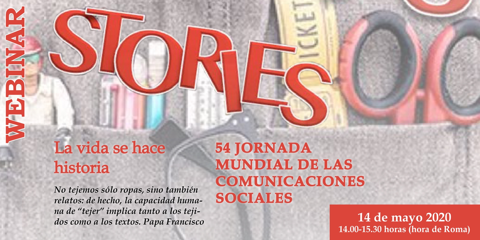 Encuentro virtual sobre 'La vida se hace historia' con motivo de la 54 Jornada Mundial de las Comunicaciones Sociales