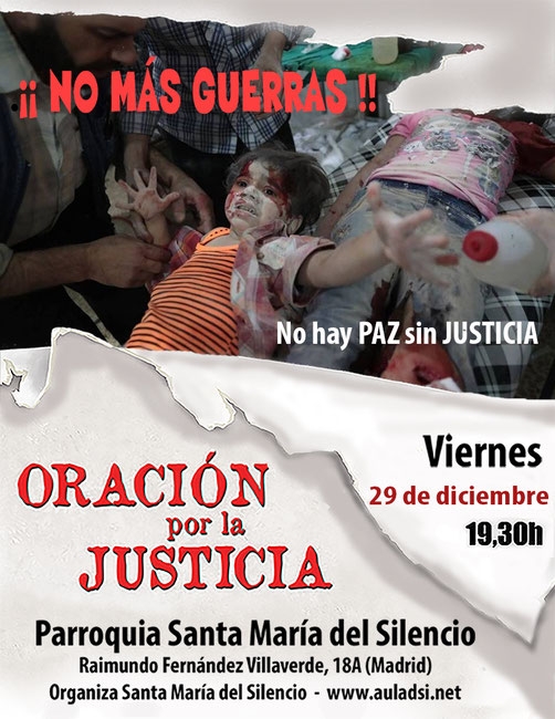 Santa María del Silencio celebra su oración mensual por la justicia