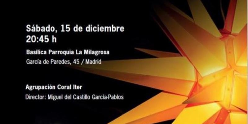 La Milagrosa acoge un concierto de Navidad de la Coral ITER a beneficio de Manos Unidas