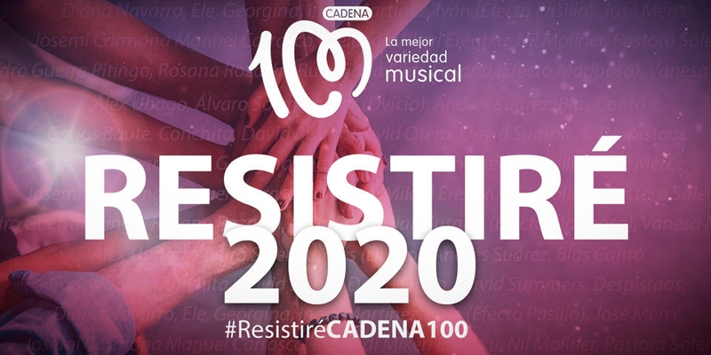 Cadena 100 une a 50 artistas en 'Resistiré' 2020 para ayudar a Cáritas a hacer frente al coronavirus