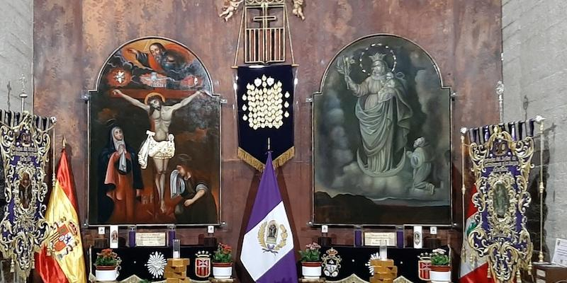 La basílica Hispanoamericana de la Merced acoge los cultos en honor al Señor de los Milagros y la Virgen de la Nube de Madrid
