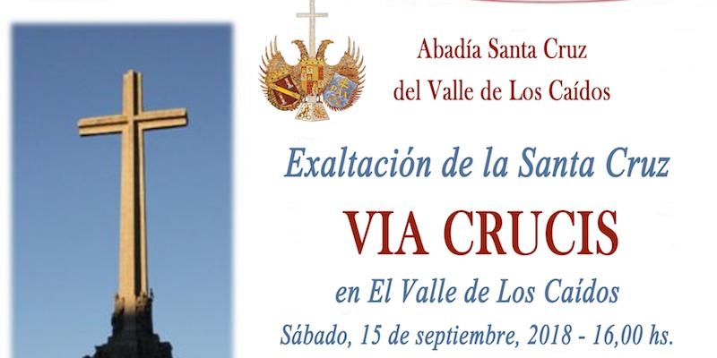 La abadía benedictina de Santa Cruz del Valle de los Caídos celebra la Exaltación de la Santa Cruz con un vía crucis