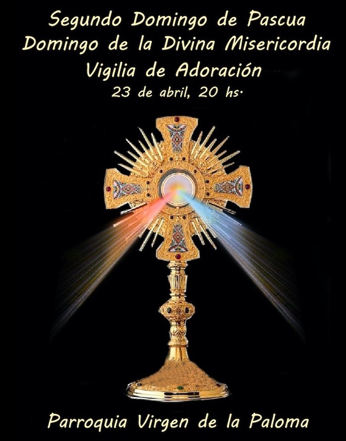 La Paloma celebra el Domingo de la Misericordia con una vigilia