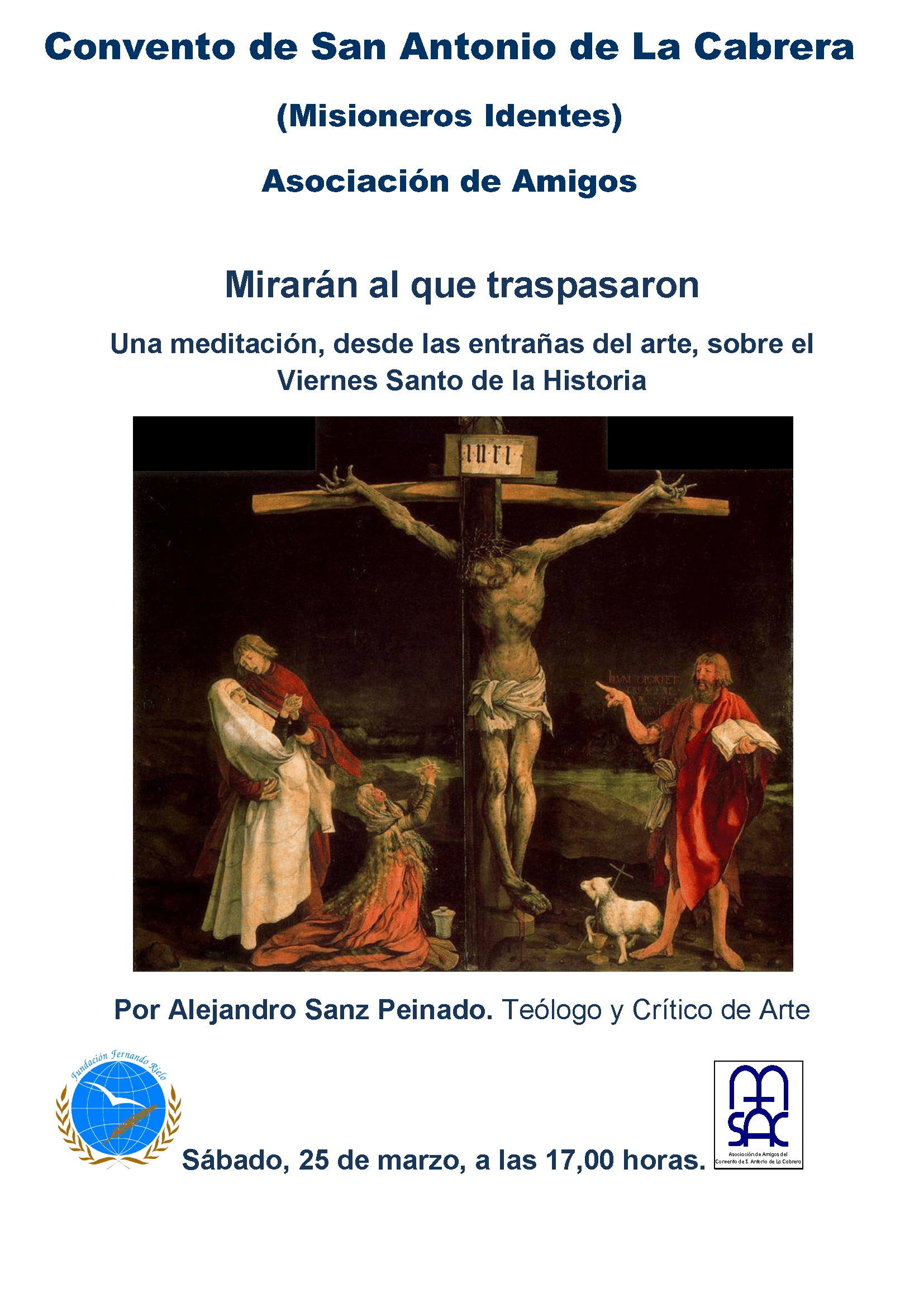 El convento de La Cabrera acoge una meditación sobre el Viernes Santo