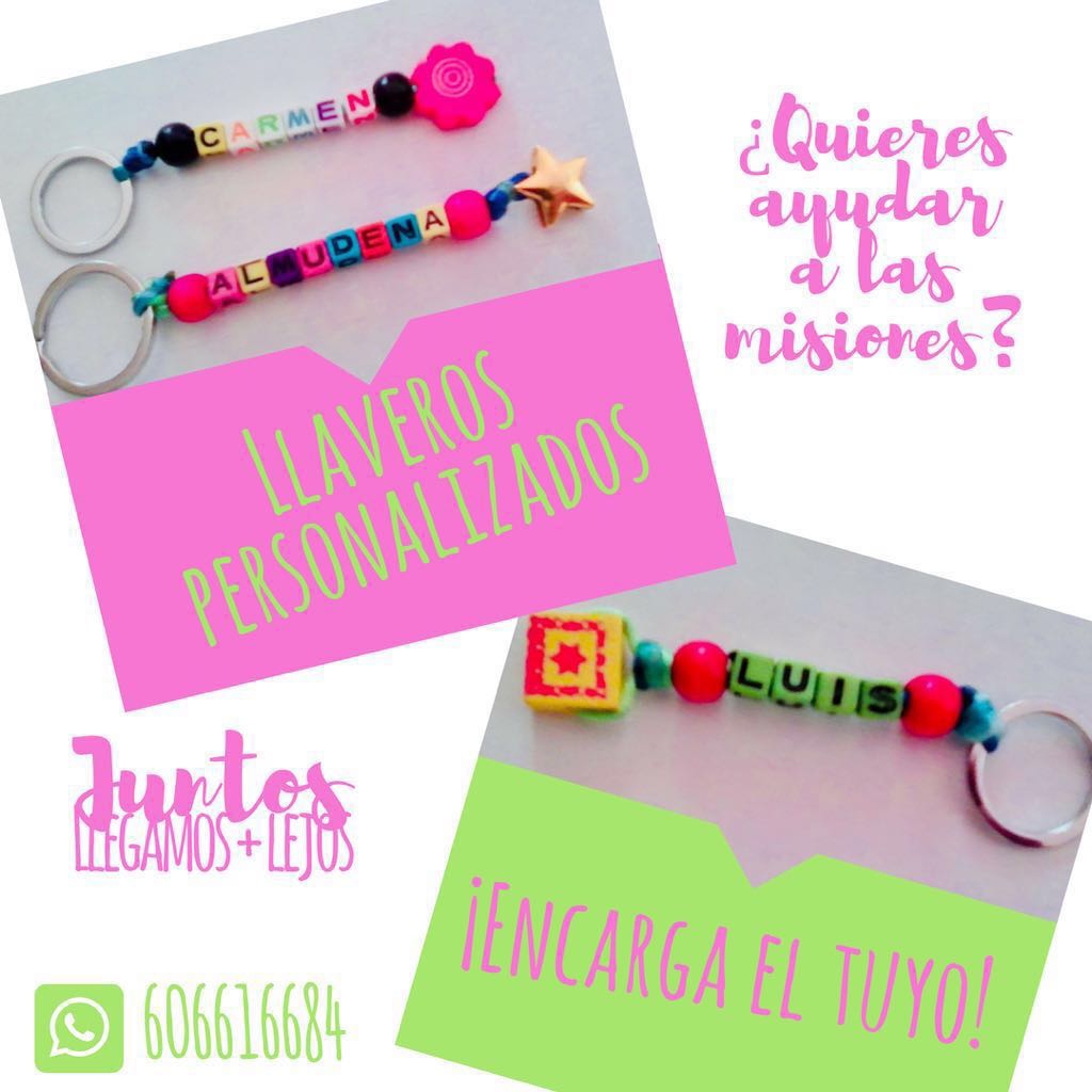 Llaveros personalizados para ayudar a las misiones