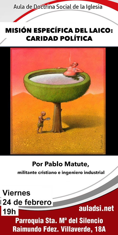 Pablo Matute aborda la caridad política en la parroquia Santa María del Silencio