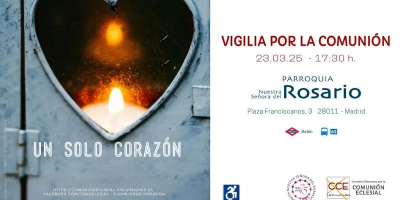 Vigilia por la Comunión en la parroquia de Nuestra Señora del Rosario