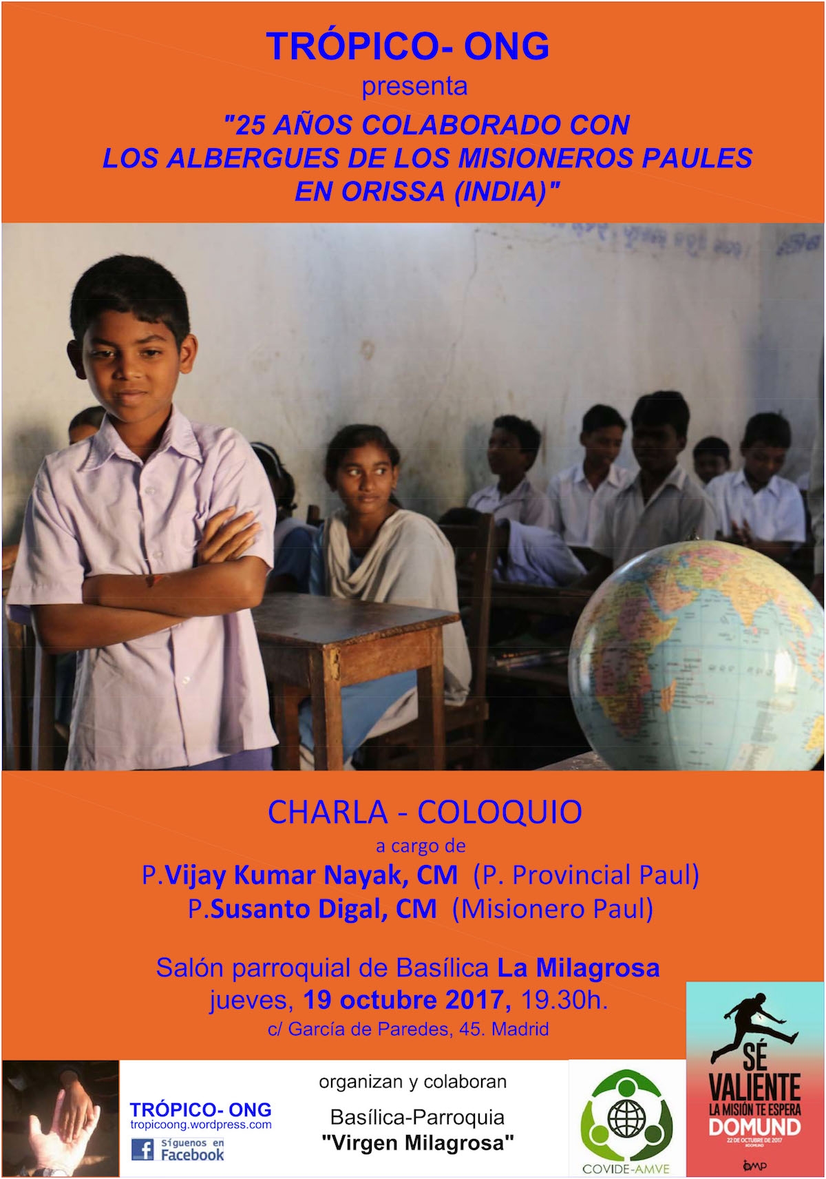 Misionero paúles en la India ofrecen su testimonio en la basílica de La Milagrosa