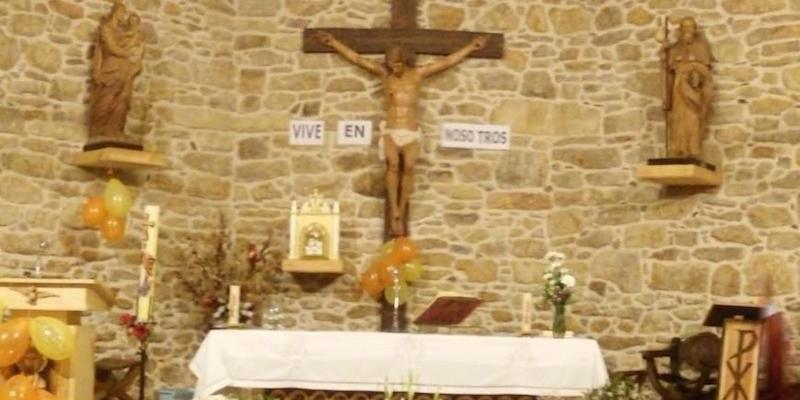 Santiago Apóstol de Mangirón acoge una solemne Eucaristía en honor al titular del templo, patrono de la localidad