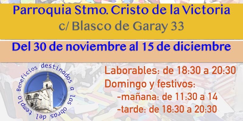 Santísimo Cristo de la Victoria celebra su tradicional mercadillo benéfico