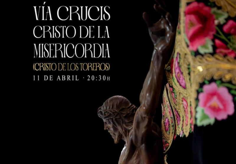 La Archicofradía de Medinaceli realiza el Viernes de Dolores un Vía Crucis con el Cristo de la Misericordia por el barrio de las Letras