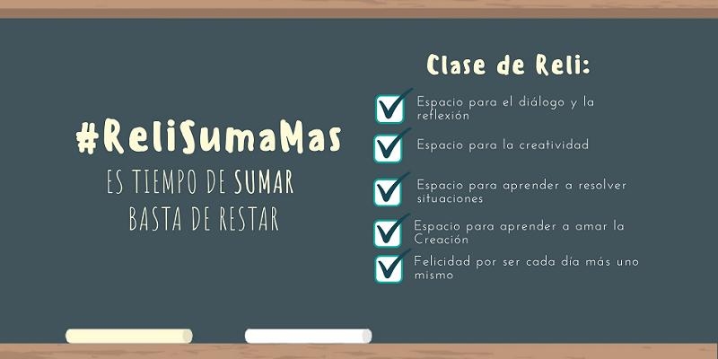 #ReliSumaMás: miles de tuiteros reclaman un pacto educativo y que se respete la asignatura de Religión