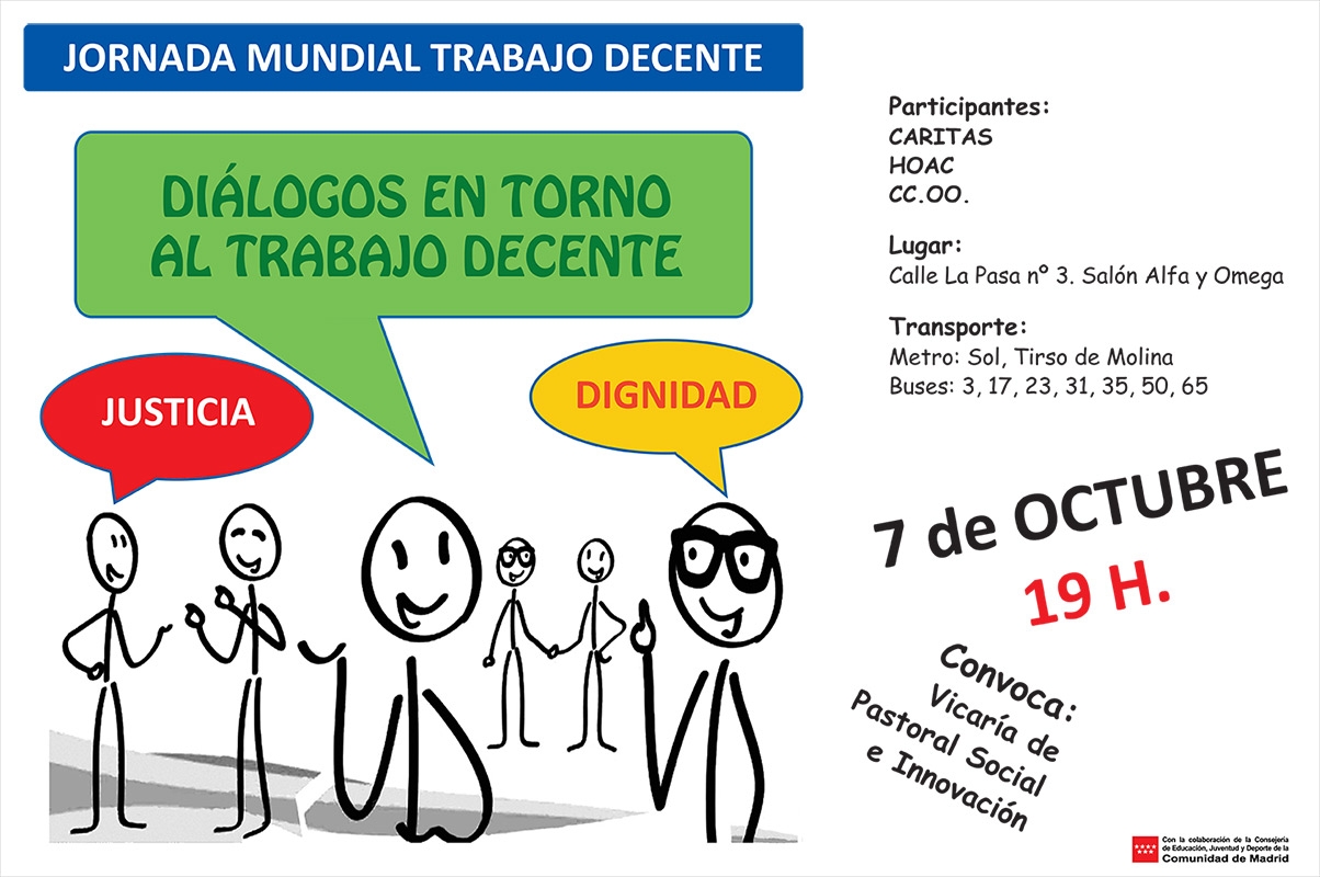 El Arzobispado acoge una mesa redonda en la Jornada Mundial del Trabajo Decente