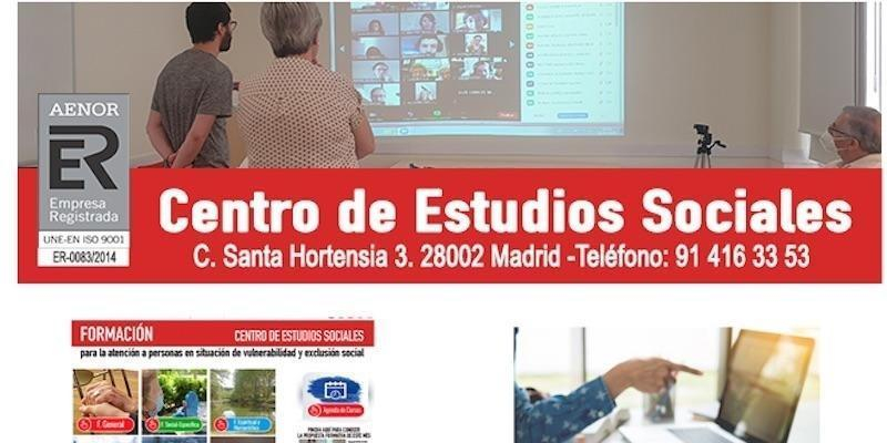 El Centro de Estudios Sociales de Cáritas Diocesana de Madrid hace pública su propuesta formativa 'online' para abril