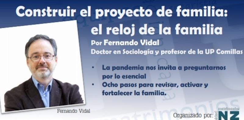 Fernando Vidal ofrece una conferencia sobre cómo fortalecer la familia en tiempos de pandemia