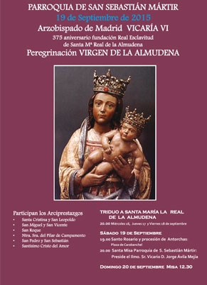 La Parroquia de San Sebastián Mártir celebra un Triduo la peregrinación de la Virgen de la Almudena a la Vicaría VI