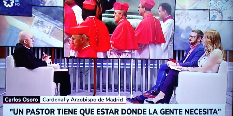 El cardenal Osoro habla de la Almudena en Telemadrid: «En el fondo de nuestro corazón todos necesitamos una Madre»