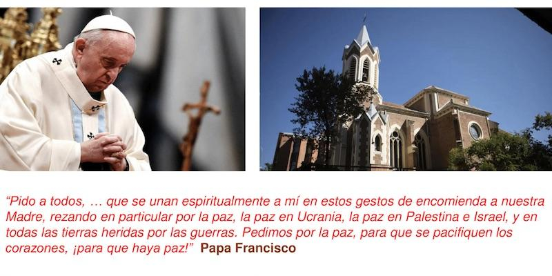 San Juan Bautista acoge la vigilia diocesana de oración por la paz del mes de diciembre