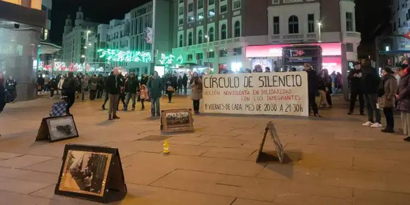 Madrid celebra su Círculo de Silencio de febrero en solidaridad con las personas migrantes