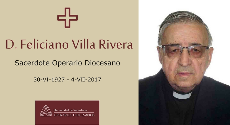Falleció el padre Feliciano Villa, que fue durante cuarenta años rector del templo de las Carboneras