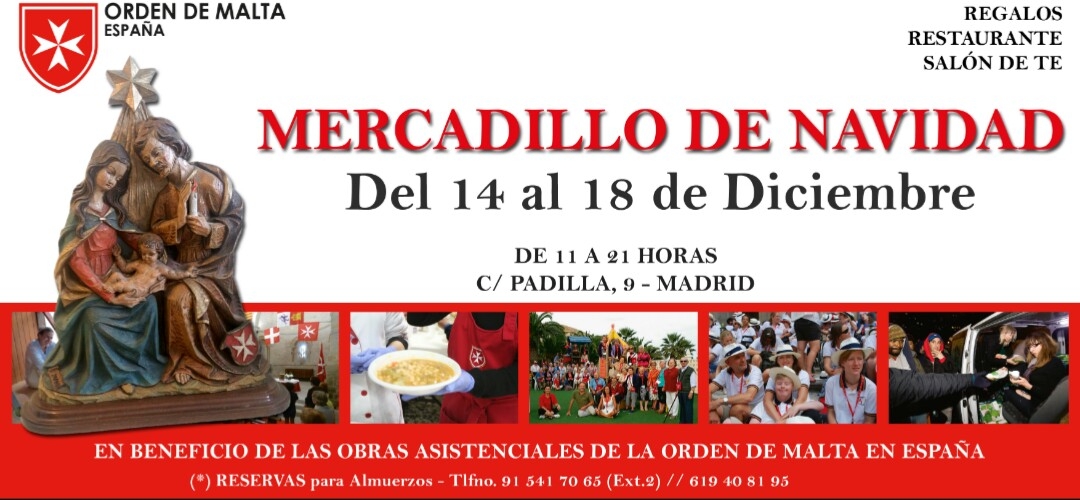 Mercadillo solidario de la Orden de Malta