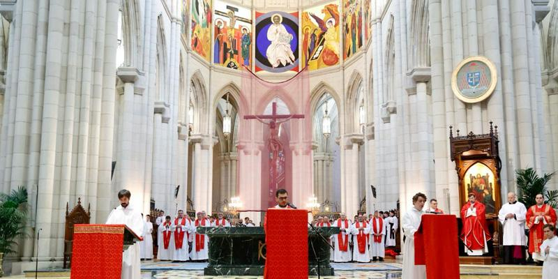 El cardenal José Cobo, en la celebración de la Pasión y Muerte del Señor el Viernes Santo: «Mira el árbol de la Cruz, sé valiente, porque ahí está el principio de tu vida»