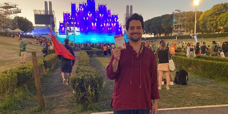 Pablo, madrileño integrante del cuerpo de baile de la JMJ: «El Papa nos dijo: “¡Son muy bravos!”»