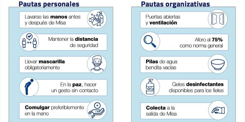 El aforo permitido en los templos sube hasta el 75 % a partir del lunes 31 de mayo