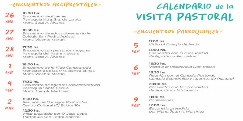 Visita pastoral al arciprestazgo de San Pedro de Barajas de Juan Antonio Martínez Camino, obispo auxiliar de Madrid