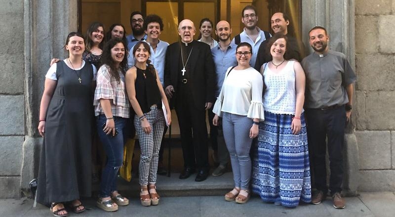 Los portavoces de los Parlamentos de la Juventud se reúnen con el cardenal Osoro: «No te esperas que cuenten contigo de forma tan directa»