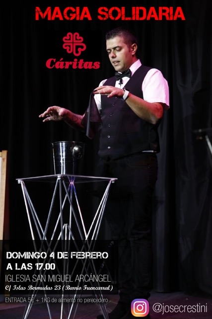 San Miguel Arcángel de Fuencarral acoge este domingo un espectáculo de magia solidaria