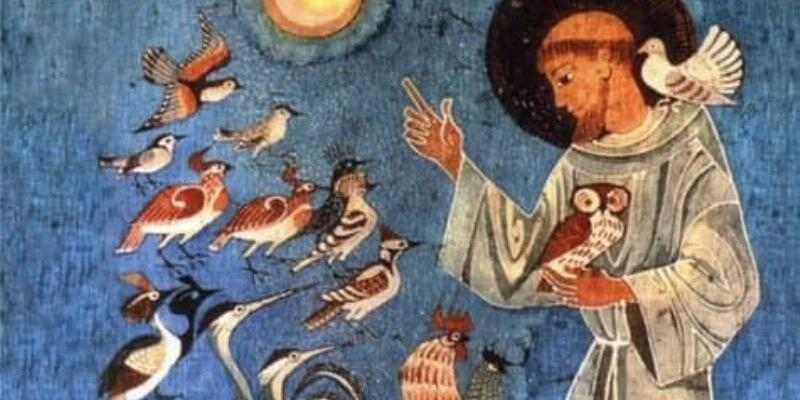 Bendición de animales en Santa Genoveva de Majadahonda en la festividad de san Antonio Abad