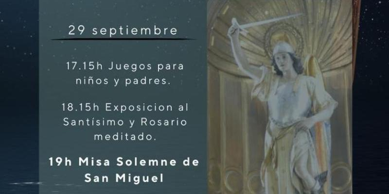 'Vivamos bajo el signo de la cruz', lema de la fiesta patronal de San Miguel Arcángel de Carabanchel