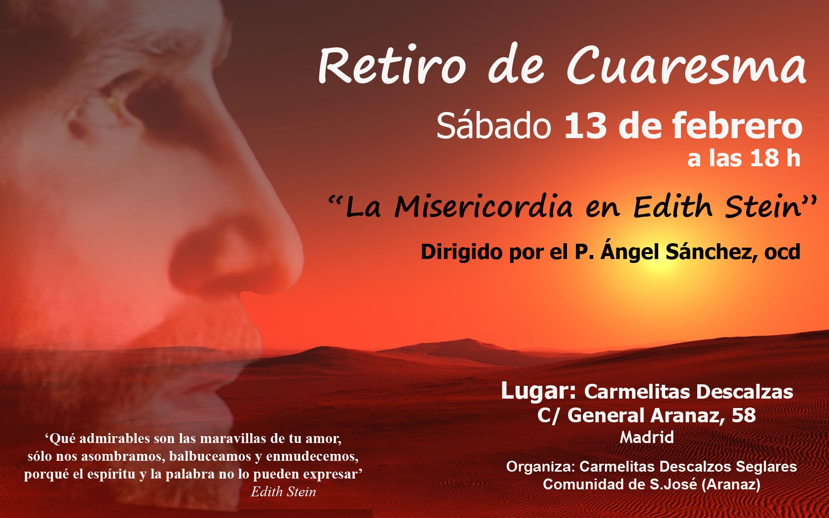 Retiro de Cuaresma en las Carmelitas del Monasterio Santa Ana y San José