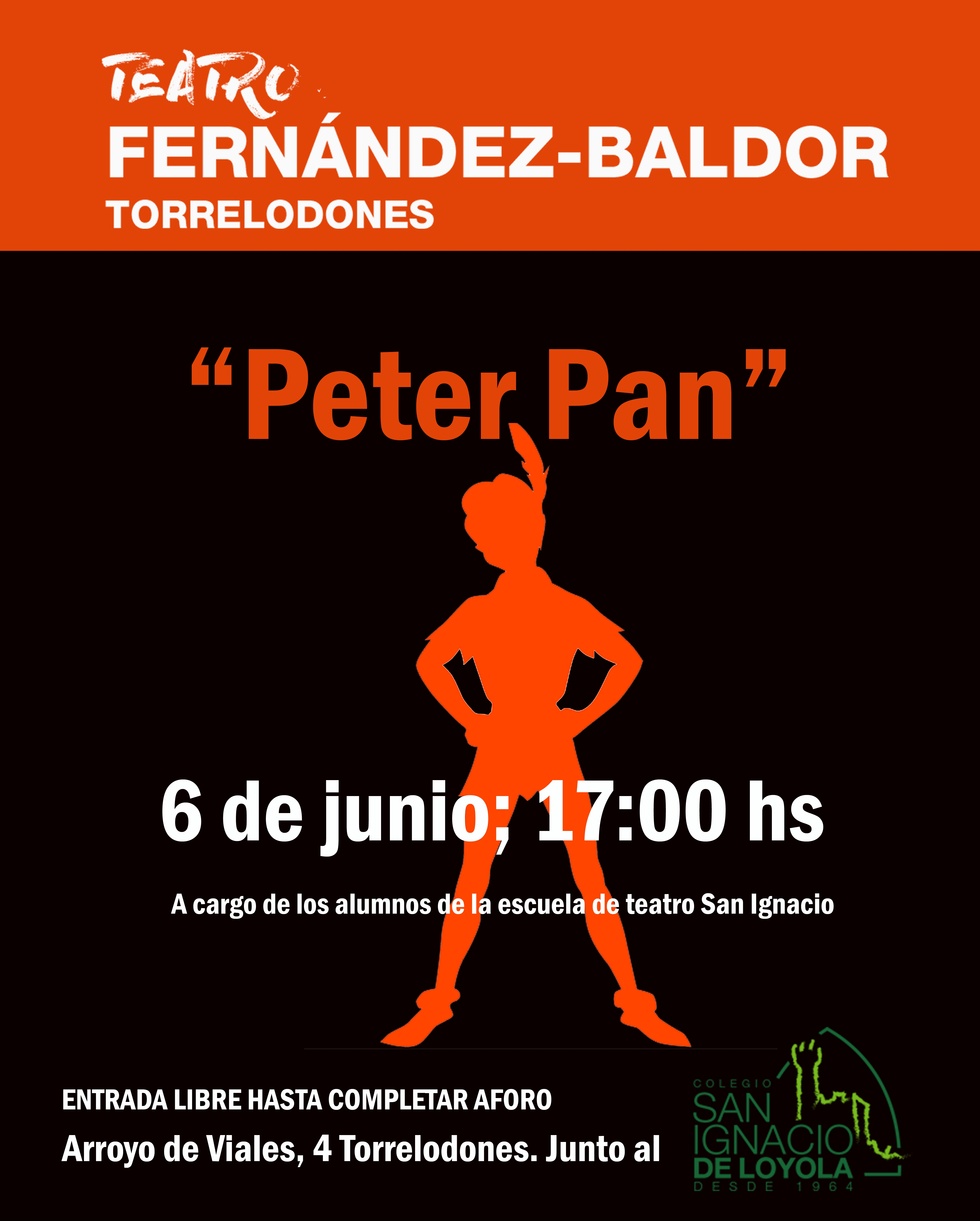 El teatro Fernández Baldor, de Torrelodones, acoge la representación de 'Peter Pan'