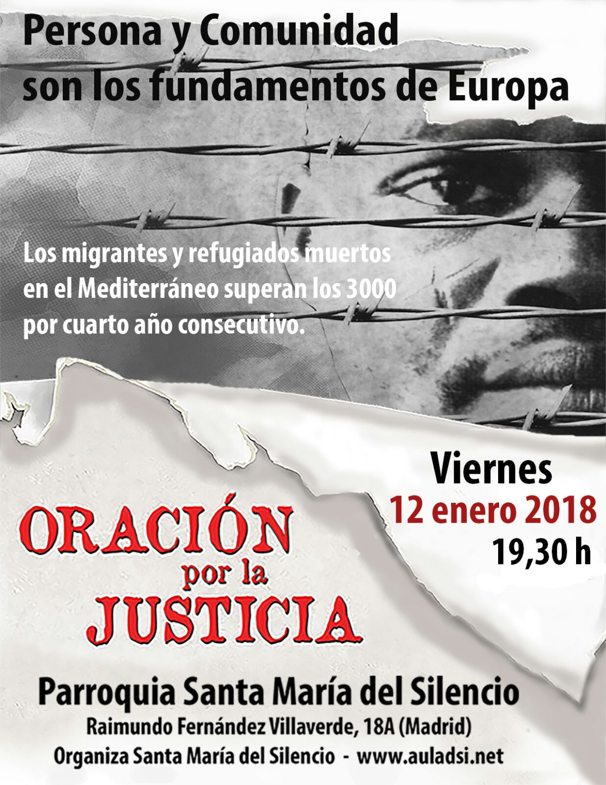 Santa María del Silencio acoge una oración por la justicia en la Jornada Mundial del Emigrante y el Refugiado