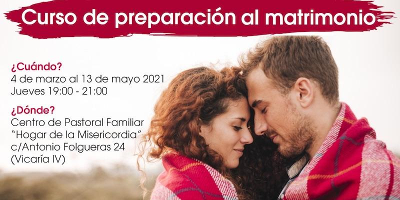 El Centro de Pastoral Familiar 'Hogar de la Misericordia' programa un curso de preparación al matrimonio