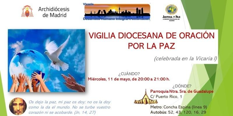 Nuestra Señora de Guadalupe acoge una vigilia diocesana de oración por la paz
