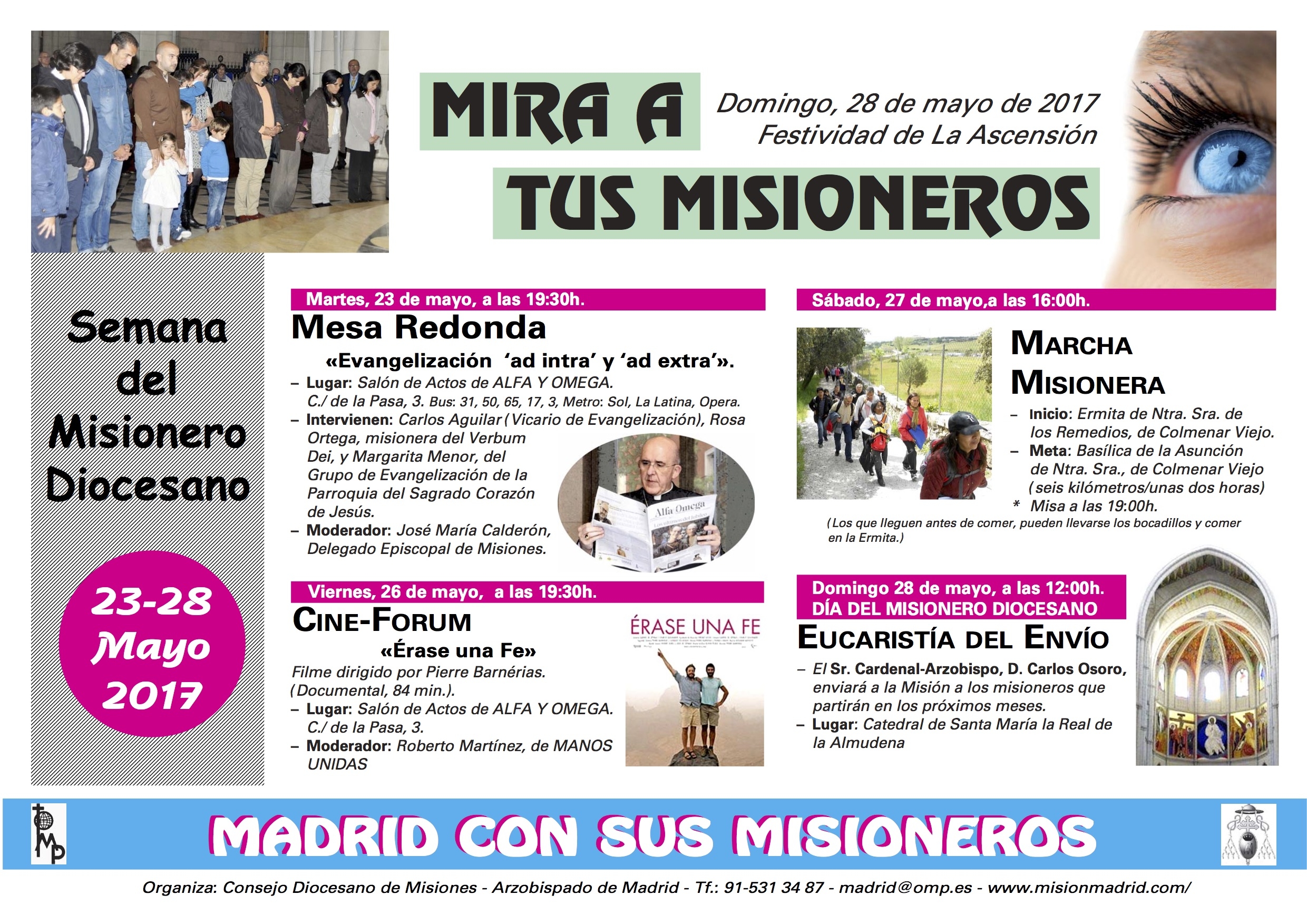 El cardenal Osoro preside la Misa de envío de misioneros